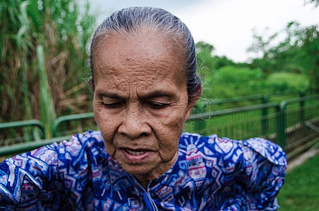 " I will never leave this village, I can't survive in modern flats anymore,why would I give up this greenery?"- Nek Nek ISA© Amrita Chandradas