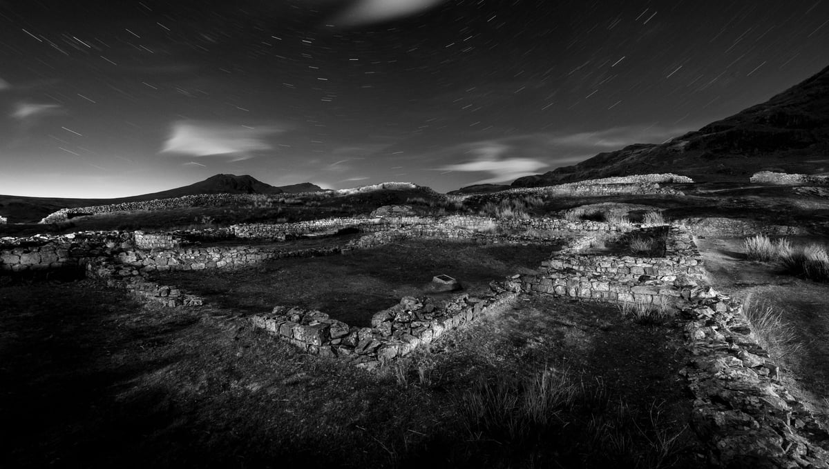 Ruins of the Roman fort, Hardknott Pass.