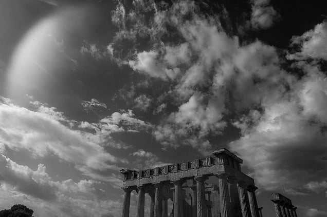 A sunlit temple.