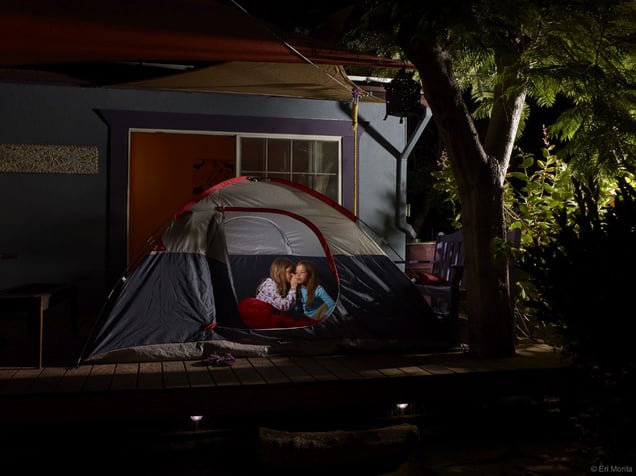 Greta and Kazuki in Tent