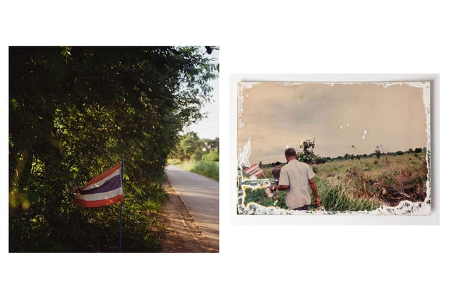 Thai flag, Nong Bua, Nakhon Sawan. © Luke Duggleby 2025  Photo from Pornpet Muensri's archive.