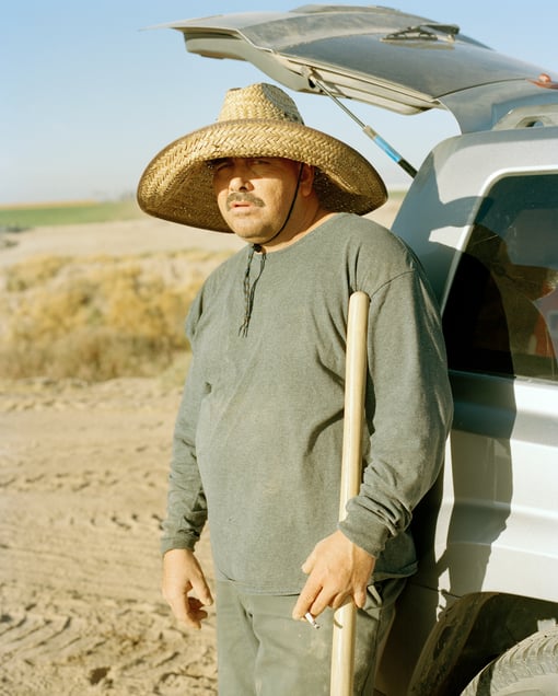 Eduardo. Eduardo Ramirez, a farm worker in Holtville, CA. 2024. © Scott Rossi