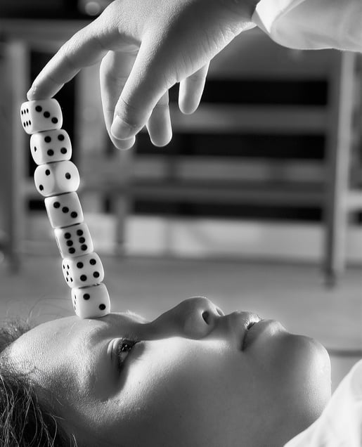 Girl With Dices