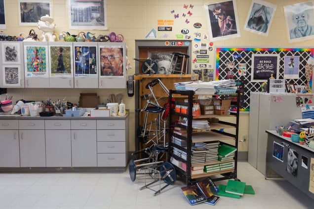 Barricade - High School Art Classroom