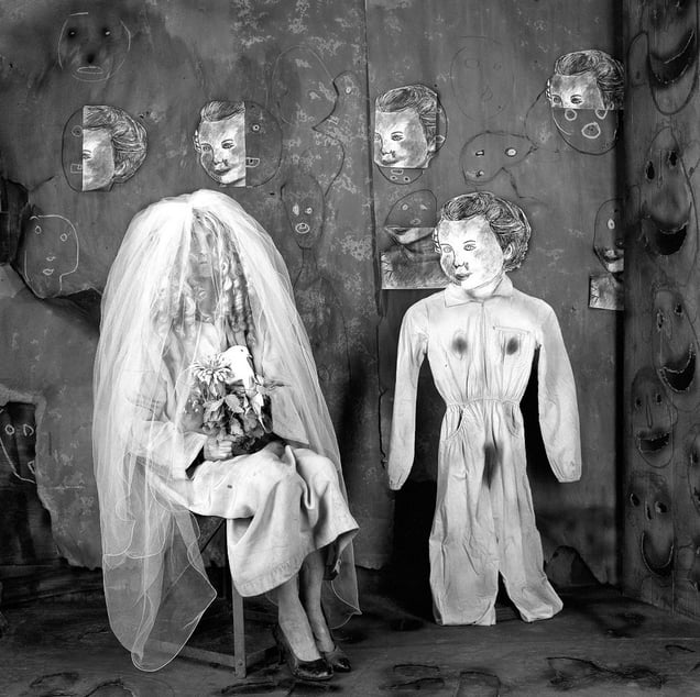 Bride. From the series "Asylum of the Birds" © Roger Ballen