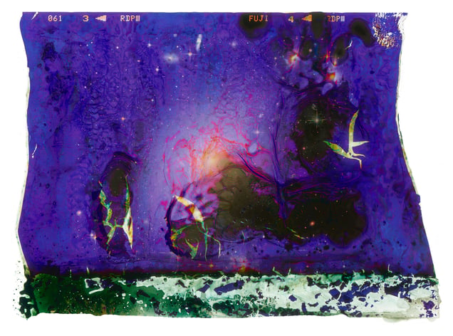 A Photograph of an Elliptical Galaxy Eaten by Bacteria Found on My Toilet Seat
