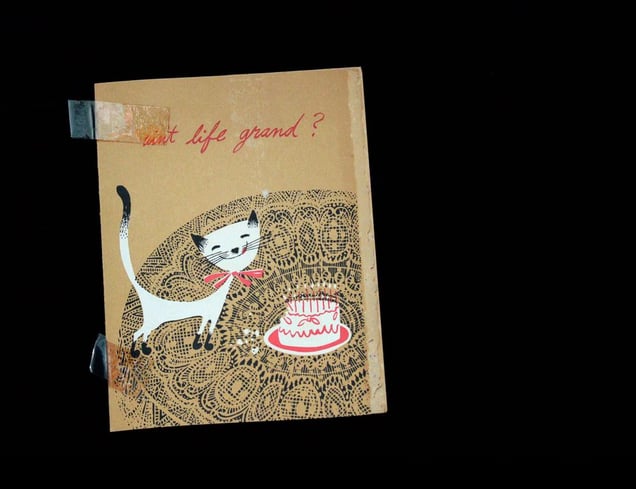 Scrap, birthday card