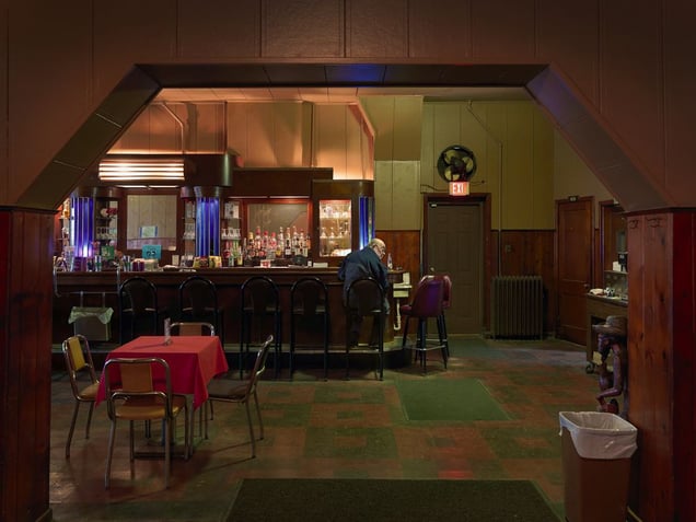 Man Sitting at the Bar, Kovac's Tavern, Southwest Side, Detroit 2010