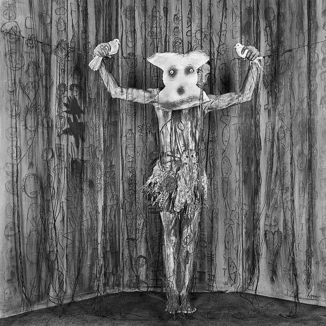 Alter Ego. From the series "Asylum of the Birds" © Roger Ballen