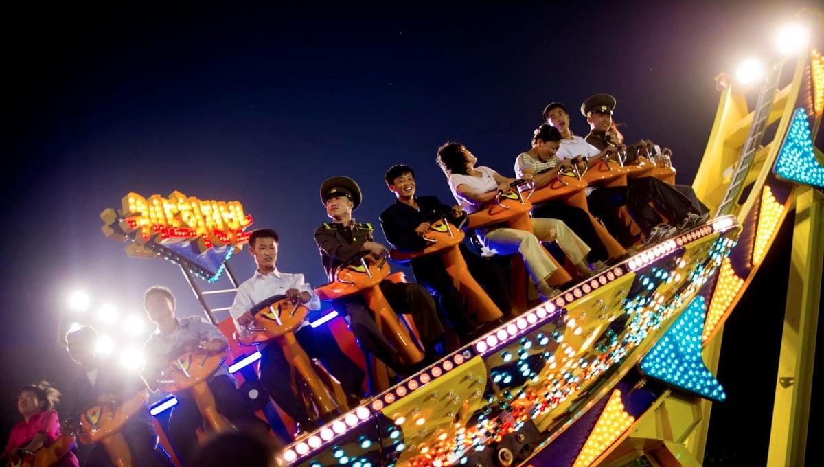 Amusement park in Pyongyang, June 19th, 2011.