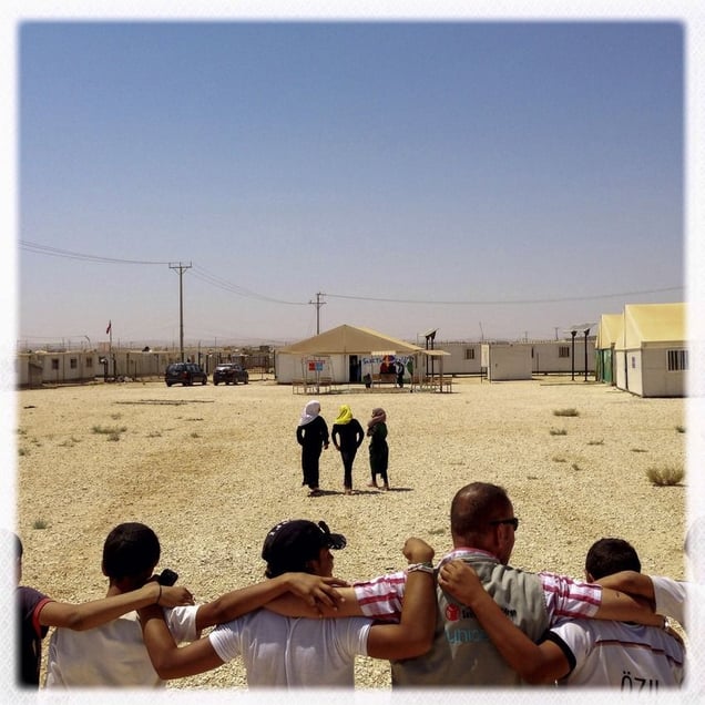 iPhone photography assingment with teenagers in Za'atari, Jordan