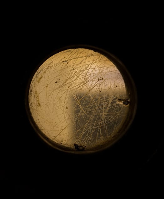 Prison Cell Door Spyhole. KGB Prison, Riga, Latvia