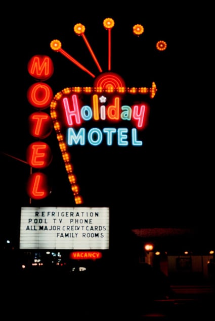Motel Holiday, Las Vegas, Nevada, 1979. Courtesy of Luïscius.