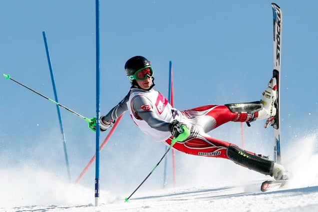 2nd Prize Sports Action Single. Competitor at a slalom contest in Szczyrk, Poland © Andrzej Grygiel, Poland, for PAP-Polska Agencja Prasowa