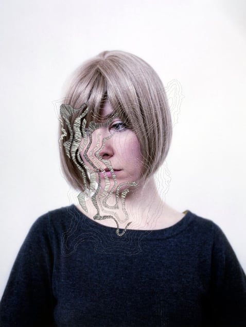 Wearing mother's wig