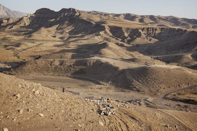 Awbar Village, Darbandikhan area, Iraq. The mountains around Awbar village. 16/05/15.