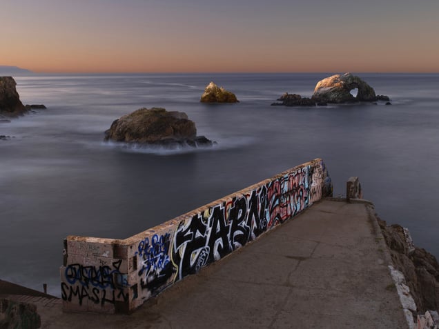 Sunrise Nº2 at Point Lobos Looking at Heart Rock