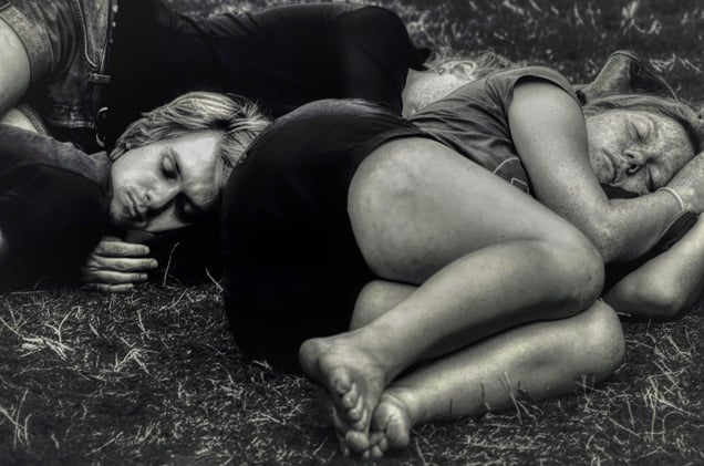 Nap Time in Germany's Koln Old Town