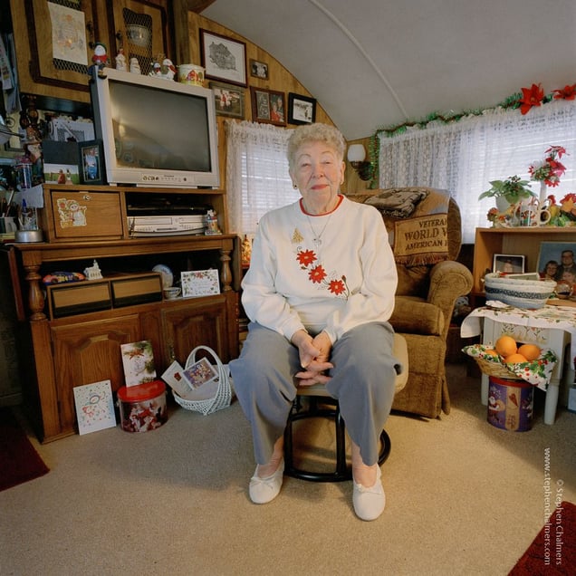 Lola Bennett (72), from the series, Transience © Stephen Chalmers