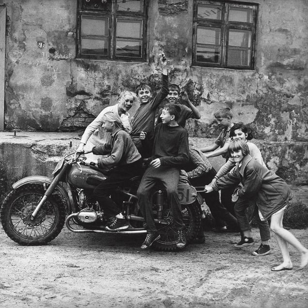 First Bikers, Klaipeda, 1974