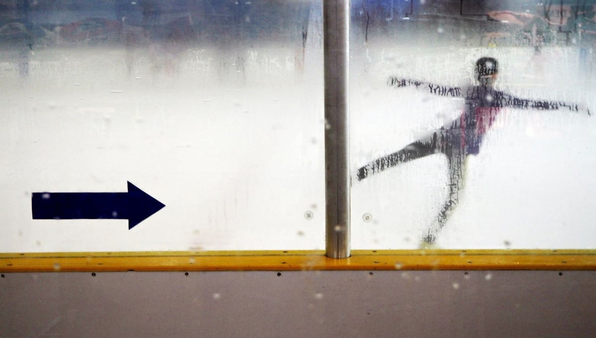 Through a frosted glass